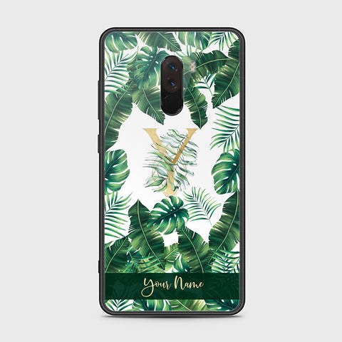 Xiaomi Pocophone F1 Cover - Personalized Alphabet Series - HQ Ultra Shine Premium Infinity Glass Soft Silicon Borders Case