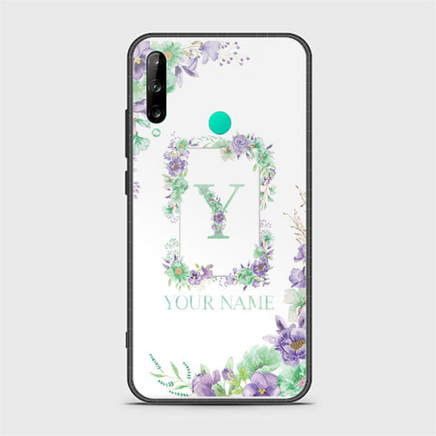 Huawei P40 lite E Cover - Personalized Alphabet Series Series - HQ Ultra Shine Premium Infinity Glass Soft Silicon Borders Case