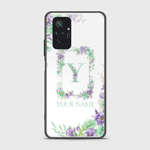 Xiaomi Redmi Note 10 Pro 4G Cover - Personalized Alphabet Series - HQ Ultra Shine Premium Infinity Glass Soft Silicon Borders Case