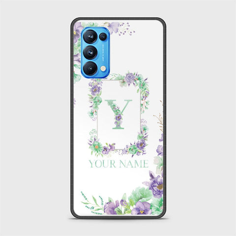 Oppo Reno 5 Pro 5G Cover - Personalized Alphabet Series - HQ Ultra Shine Premium Infinity Glass Soft Silicon Borders Case