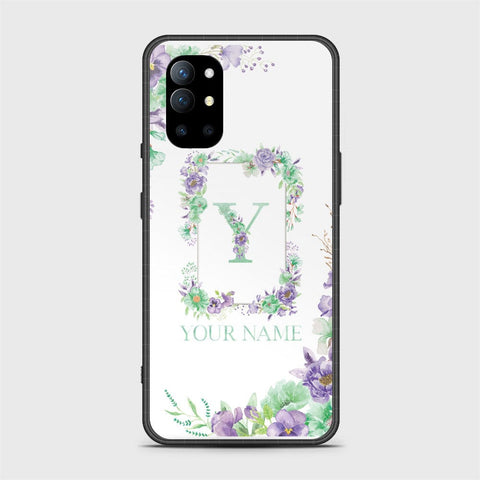 OnePlus 9R Cover - Personalized Alphabet Series - HQ Ultra Shine Premium Infinity Glass Soft Silicon Borders Case