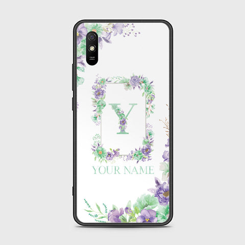 Xiaomi Redmi 9A Cover - Personalized Alphabet Series - HQ Ultra Shine Premium Infinity Glass Soft Silicon Borders Case