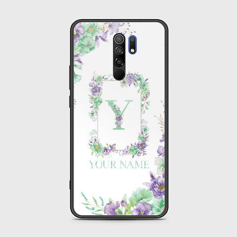 Xiaomi Redmi 9 Cover - Personalized Alphabet Series - HQ Ultra Shine Premium Infinity Glass Soft Silicon Borders Case