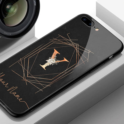 iPhone XS Max Cover -Personalized Alphabet Series - HQ Ultra Shine Premium Infinity Glass Soft Silicon Borders Case