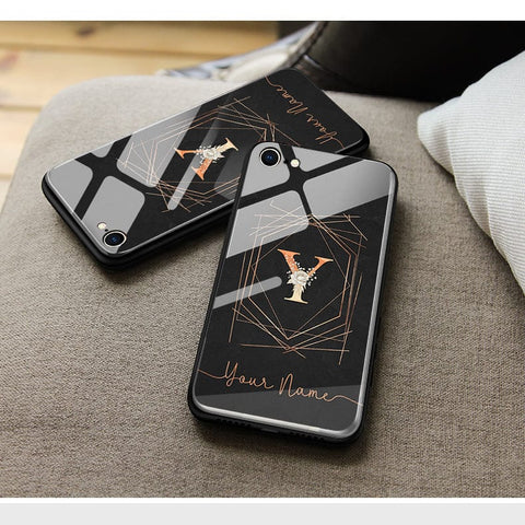 Vivo V21 Cover - Personalized Alphabet Series - HQ Ultra Shine Premium Infinity Glass Soft Silicon Borders Case