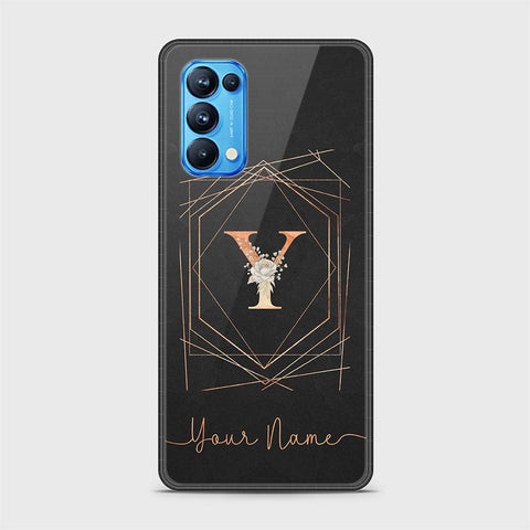 Oppo Reno 5 Pro 5G Cover - Personalized Alphabet Series - HQ Ultra Shine Premium Infinity Glass Soft Silicon Borders Case