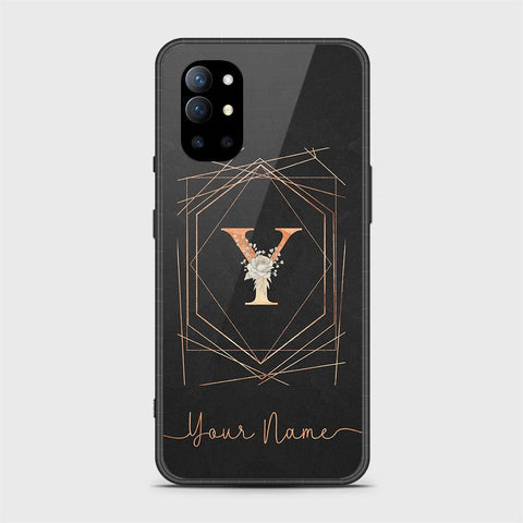 OnePlus 9R Cover - Personalized Alphabet Series - HQ Ultra Shine Premium Infinity Glass Soft Silicon Borders Case