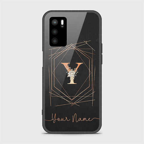 Oppo A16s Cover - Personalized Alphabet Series - HQ Ultra Shine Premium Infinity Glass Soft Silicon Borders Case