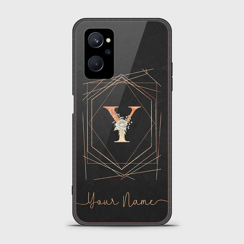 Realme 9i Cover - Personalized Alphabet Series - HQ Ultra Shine Premium Infinity Glass Soft Silicon Borders Case