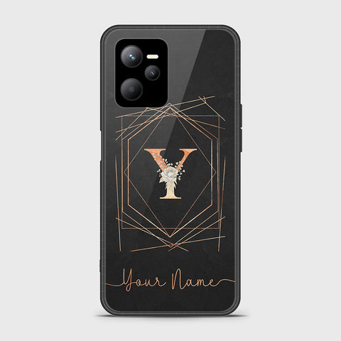 Realme Narzo 50A Prime Cover - Personalized Alphabet Series Series - HQ Ultra Shine Premium Infinity Glass Soft Silicon Borders Case