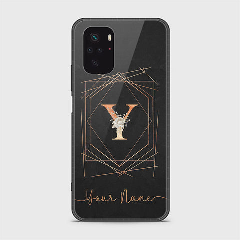 Xiaomi Redmi Note 10s Cover - Personalized Alphabet Series - HQ Ultra Shine Premium Infinity Glass Soft Silicon Borders Case