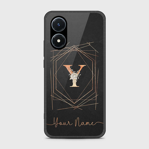 Vivo Y02s Cover - Personalized Alphabet Series Series - HQ Ultra Shine Premium Infinity Glass Soft Silicon Borders Case