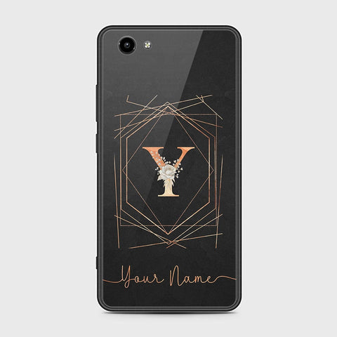 Vivo Y71 Cover - Personalized Alphabet Series - HQ Ultra Shine Premium Infinity Glass Soft Silicon Borders Case