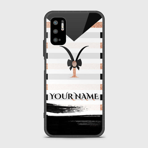 Xiaomi Redmi Note 10 5G Cover - Personalized Alphabet Series - HQ Ultra Shine Premium Infinity Glass Soft Silicon Borders Case