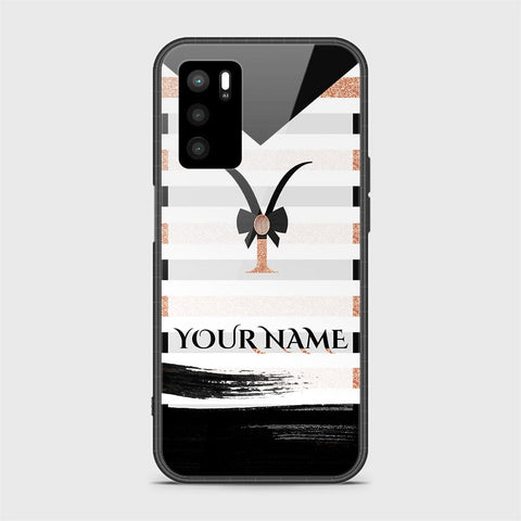 Oppo A16s Cover - Personalized Alphabet Series - HQ Ultra Shine Premium Infinity Glass Soft Silicon Borders Case