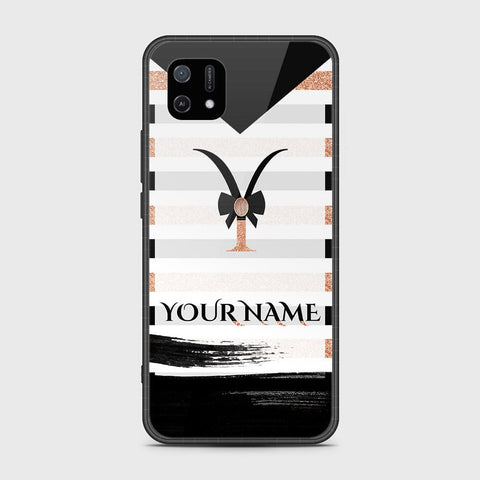 Oppo A16E Cover - Personalized Alphabet Series - HQ Ultra Shine Premium Infinity Glass Soft Silicon Borders Case