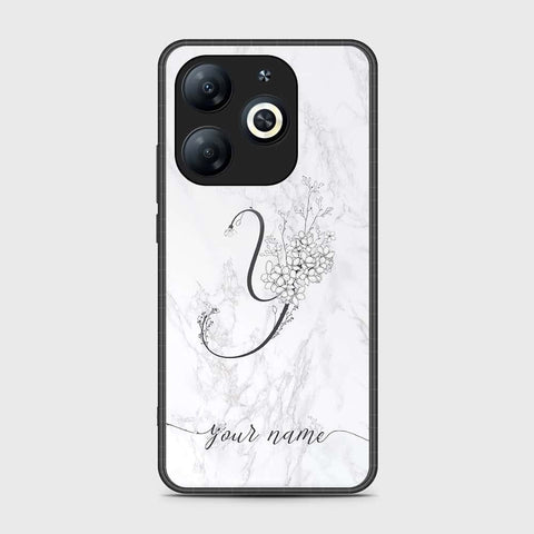 Infinix Smart 8 Pro Cover- Personalized Alphabet Series - HQ Ultra Shine Premium Infinity Glass Soft Silicon Borders Case