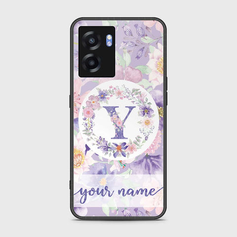 Realme Narzo 50 5G Cover- Personalized Alphabet Series - HQ Ultra Shine Premium Infinity Glass Soft Silicon Borders Case