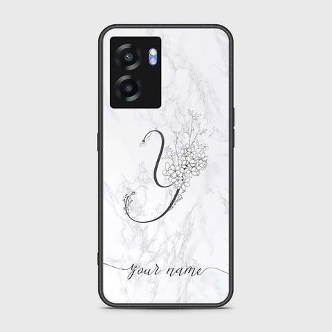 Realme V23 Cover- Personalized Alphabet Series - HQ Ultra Shine Premium Infinity Glass Soft Silicon Borders Case