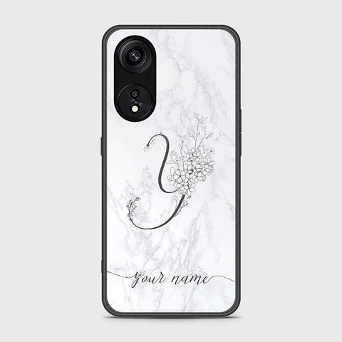 Oppo A1 Pro  Cover- Personalized Alphabet Series - HQ Ultra Shine Premium Infinity Glass Soft Silicon Borders Case