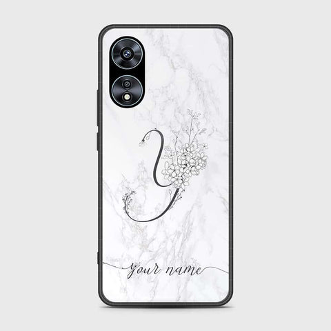 Oppo A97 5G Cover- Personalized Alphabet Series - HQ Ultra Shine Premium Infinity Glass Soft Silicon Borders Case