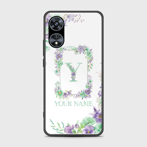 Oppo A97 5G Cover- Personalized Alphabet Series - HQ Ultra Shine Premium Infinity Glass Soft Silicon Borders Case