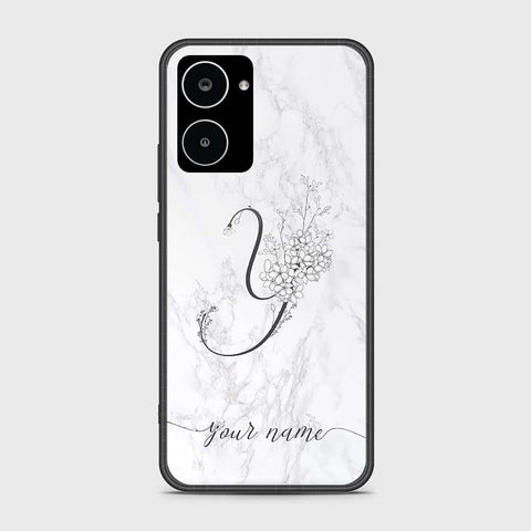 Realme 10 4G Cover- Personalized Alphabet Series - HQ Ultra Shine Premium Infinity Glass Soft Silicon Borders Case