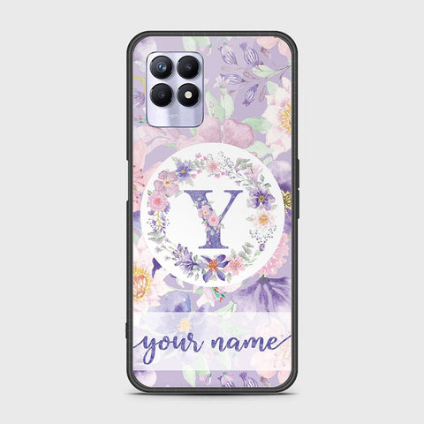 Realme Narzo 50 4G Cover - Personalized Alphabet Series - HQ Ultra Shine Premium Infinity Glass Soft Silicon Borders Case