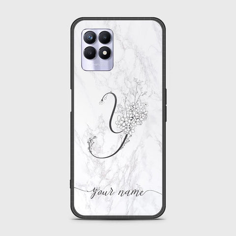 Realme Narzo 50 4G Cover - Personalized Alphabet Series - HQ Ultra Shine Premium Infinity Glass Soft Silicon Borders Case