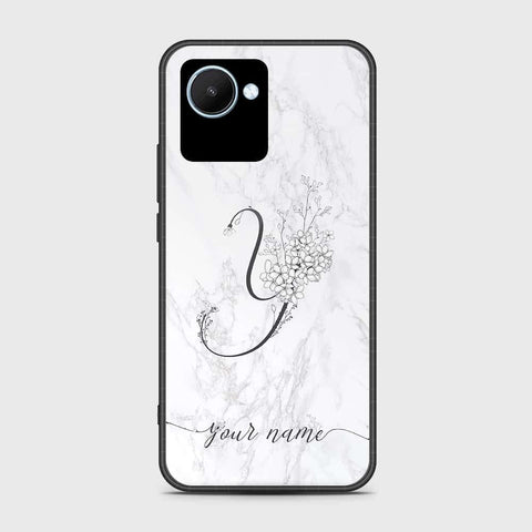 Realme C30s Cover- Personalized Alphabet Series - HQ Ultra Shine Premium Infinity Glass Soft Silicon Borders Case