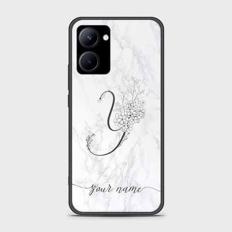 Realme C33 Cover- Personalized Alphabet Series - HQ Ultra Shine Premium Infinity Glass Soft Silicon Borders Case