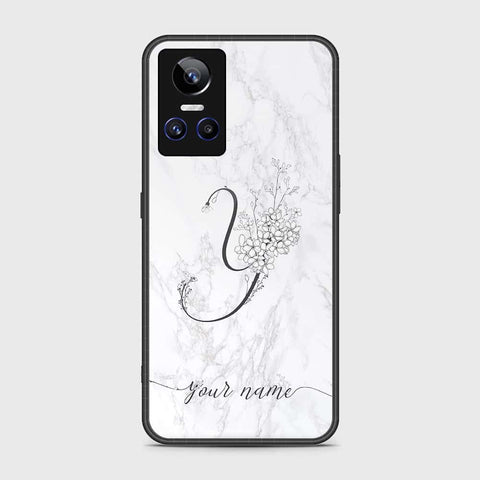 Realme GT Neo 3 Cover- Personalized Alphabet Series - HQ Ultra Shine Premium Infinity Glass Soft Silicon Borders Case