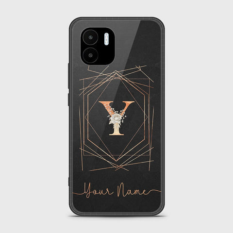 Xiaomi Redmi A1 Cover - Personalized Alphabet Series - HQ Ultra Shine Premium Infinity Glass Soft Silicon Borders Case