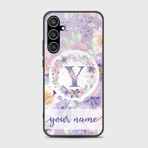 Samsung Galaxy S23 FE  Cover- Personalized Alphabet Series - HQ Ultra Shine Premium Infinity Glass Soft Silicon Borders Case