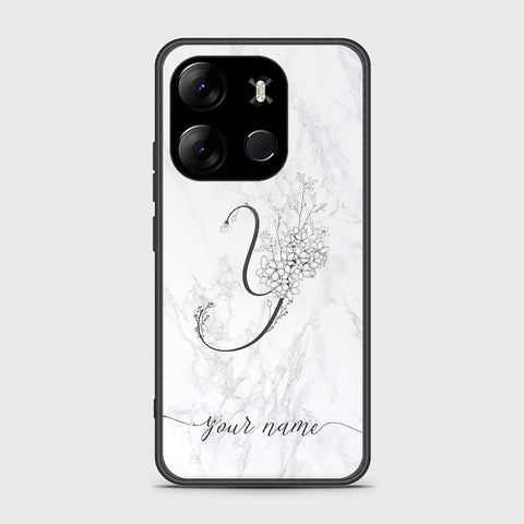 Infinix Smart 7 HD Cover- Personalized Alphabet Series - HQ Ultra Shine Premium Infinity Glass Soft Silicon Borders Case