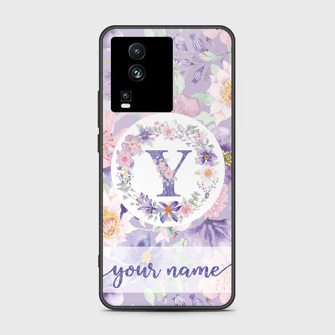 Vivo iQOO Neo 7 Cover- Personalized Alphabet Series - HQ Ultra Shine Premium Infinity Glass Soft Silicon Borders Case