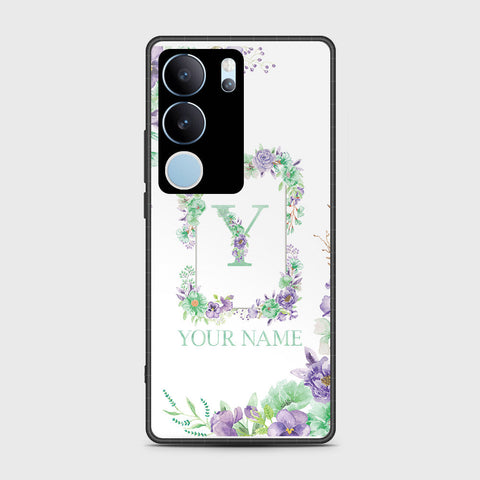 Vivo V29 Pro Cover- Personalized Alphabet Series - HQ Ultra Shine Premium Infinity Glass Soft Silicon Borders Case