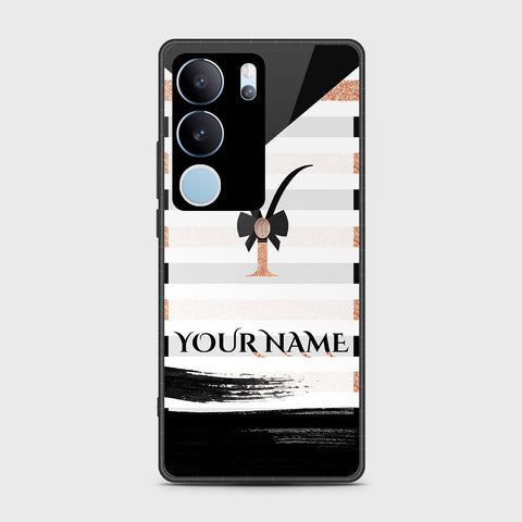 Vivo V29 Pro Cover- Personalized Alphabet Series - HQ Ultra Shine Premium Infinity Glass Soft Silicon Borders Case