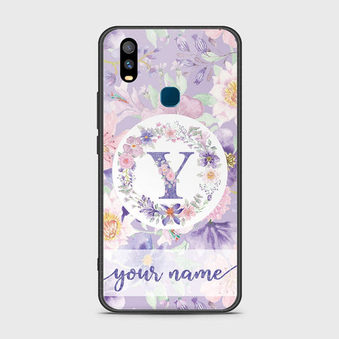 Vivo Y11 2019 Cover - Personalized Alphabet Series - HQ Ultra Shine Premium Infinity Glass Soft Silicon Borders Case