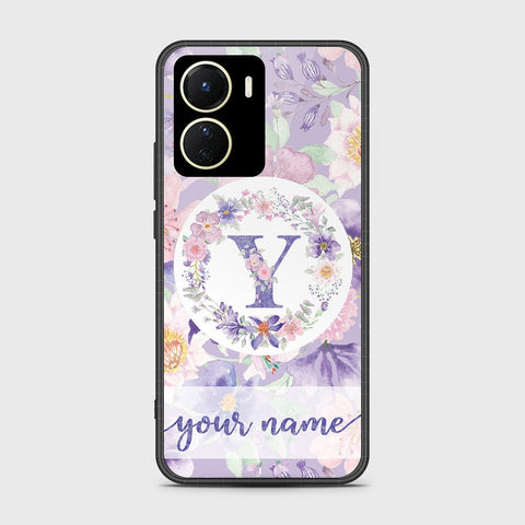 Vivo Y35 5G Cover- Personalized Alphabet Series - HQ Ultra Shine Premium Infinity Glass Soft Silicon Borders Case