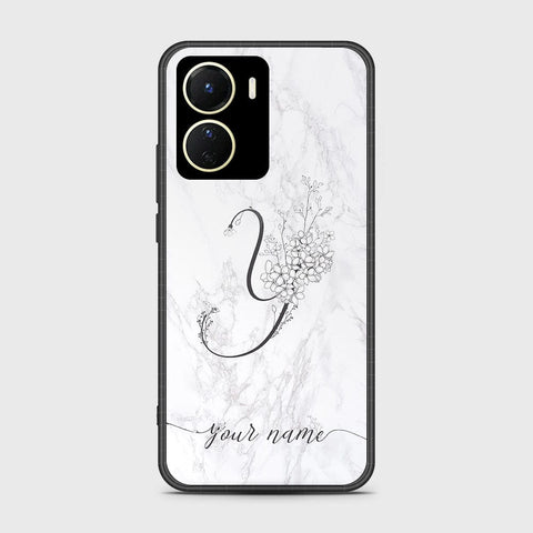 Vivo Y35 5G Cover- Personalized Alphabet Series - HQ Ultra Shine Premium Infinity Glass Soft Silicon Borders Case