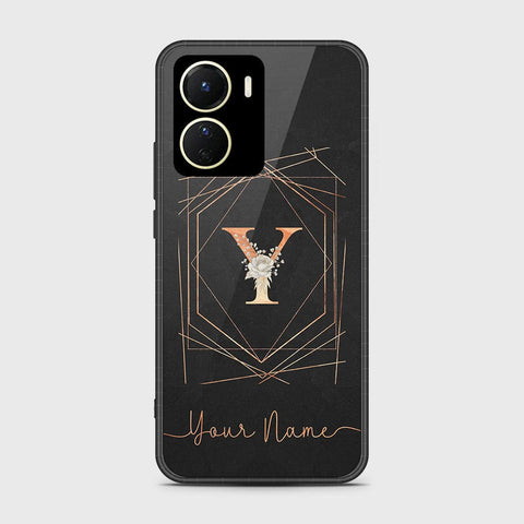 Vivo Y35 5G Cover- Personalized Alphabet Series - HQ Ultra Shine Premium Infinity Glass Soft Silicon Borders Case