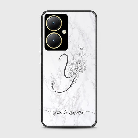 Vivo Y27 Cover- Personalized Alphabet Series - HQ Ultra Shine Premium Infinity Glass Soft Silicon Borders Case