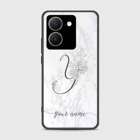 Vivo Y36 4G Cover- Personalized Alphabet Series - HQ Ultra Shine Premium Infinity Glass Soft Silicon Borders Case