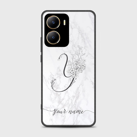 Vivo Y56 Cover- Personalized Alphabet Series - HQ Ultra Shine Premium Infinity Glass Soft Silicon Borders Case