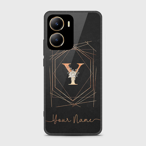 Vivo Y56 Cover- Personalized Alphabet Series - HQ Ultra Shine Premium Infinity Glass Soft Silicon Borders Case