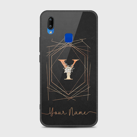 Vivo Y91i Cover- Personalized Alphabet Series - HQ Ultra Shine Premium Infinity Glass Soft Silicon Borders Case