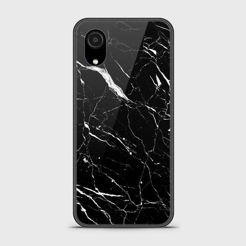 Samsung Galaxy A03 Core Cover - Black Marble Series - HQ Ultra Shine Premium Infinity Glass Soft Silicon Borders Case