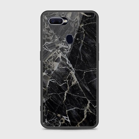 Oppo F9 / F9 Pro Cover - Black Marble Series - HQ Ultra Shine Premium Infinity Glass Soft Silicon Borders Case