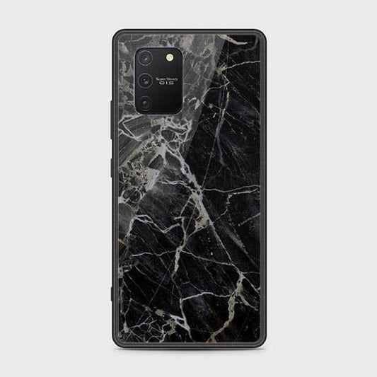 Samsung Galaxy S10 Lite Cover - Black Marble Series - HQ Ultra Shine Premium Infinity Glass Soft Silicon Borders Case